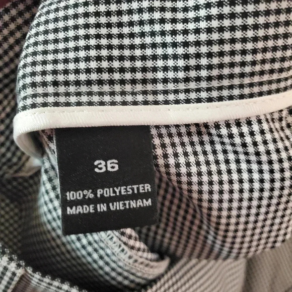 Pro Tour Cool Play Mens 36x10 Black/White Houndstooth Golf Shorts           #121 - Picture 12 of 12